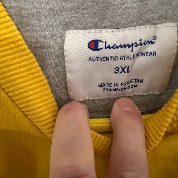 Champion super soft 3X sweatshirt bright yellow - Picture 3 of 4